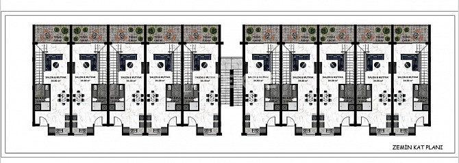 Квартира 2-комнатная 1+1 в центре Кирении 44м² 1 этаж Кирения (центр) - изображение 18