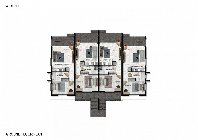 Квартира 2-комнатная 1+1 в центре Кирении 60м² 1 этаж Кирения (центр) - изображение 14