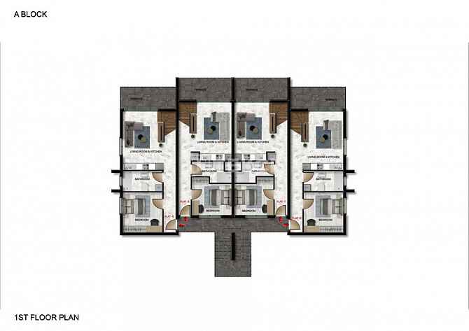 Квартира 2-комнатная 1+1 в центре Кирении 60м² 1 этаж Кирения (центр) - изображение 15