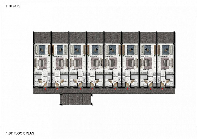 Квартира 2-комнатная 1+1 в центре Кирении 60м² 1 этаж Кирения (центр) - изображение 17